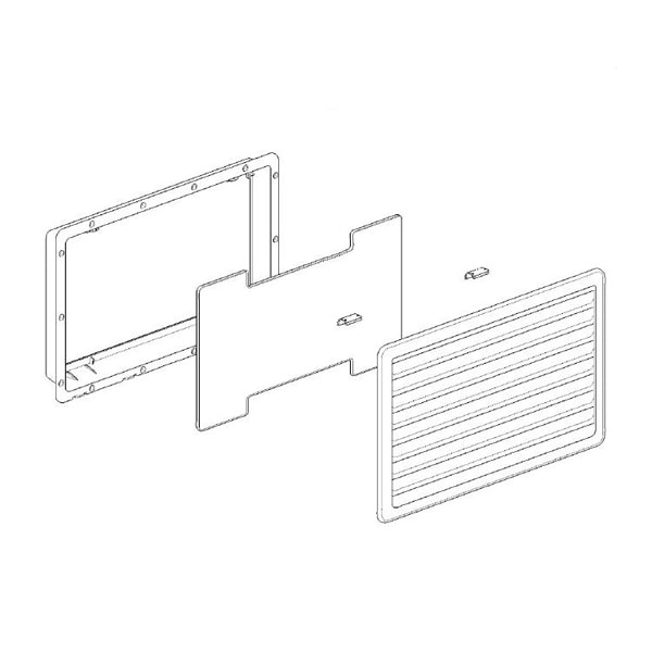 Cache grille Thetford Grand Modèle Blanc