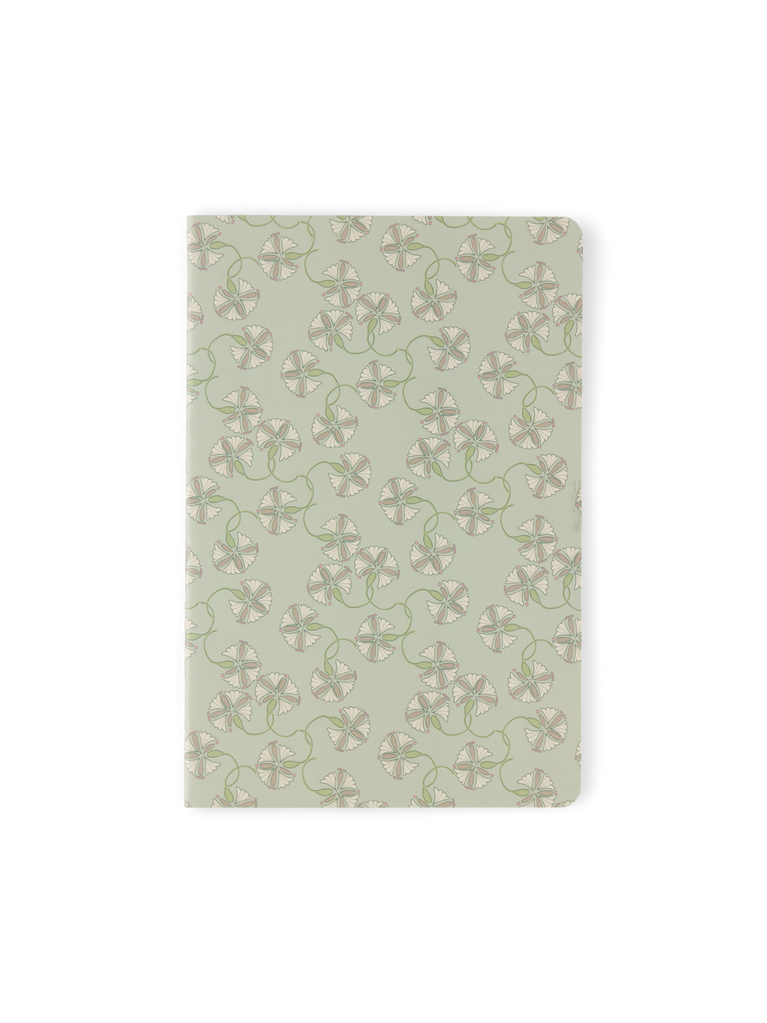 Softcover notesbog med linjer A5 | Papir. A5. Linjeret. 64 sider. 70 gsm. | Dusty Green