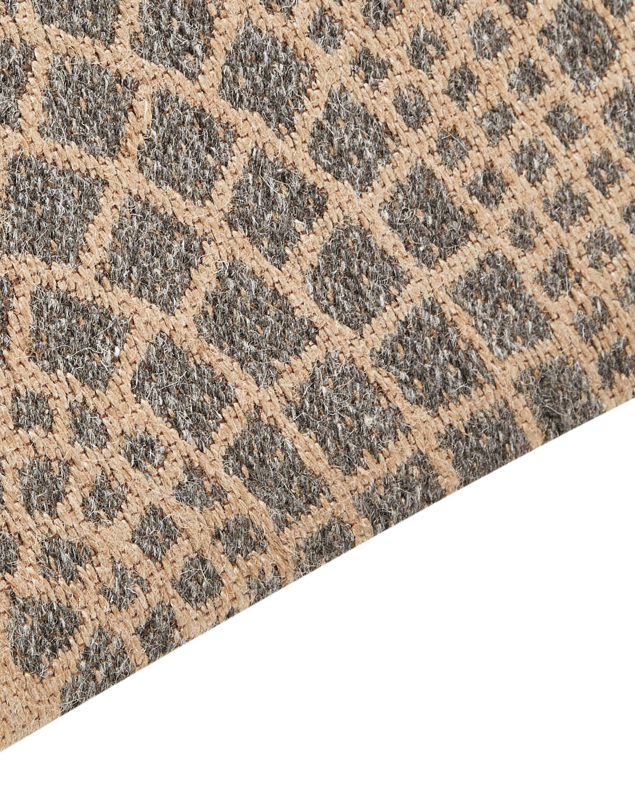 Vloerkleed ARIBA Grijs Beige 160 x 230 cm Jute