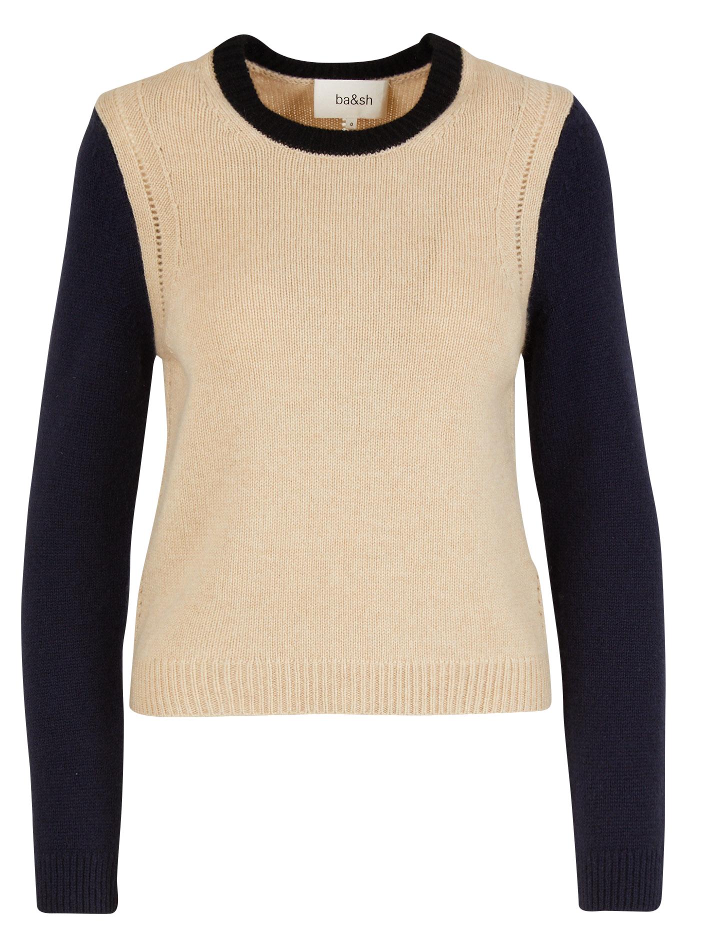 CALORA - Pull droit en cachemire| Beige