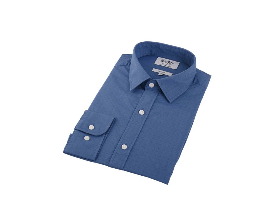 Chemise à motifs Denim clair - LAMBERTIN