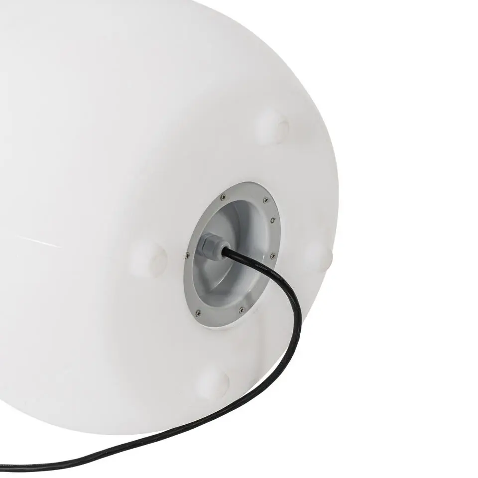Qazqa staande buitenlampen flowerpot wit e27