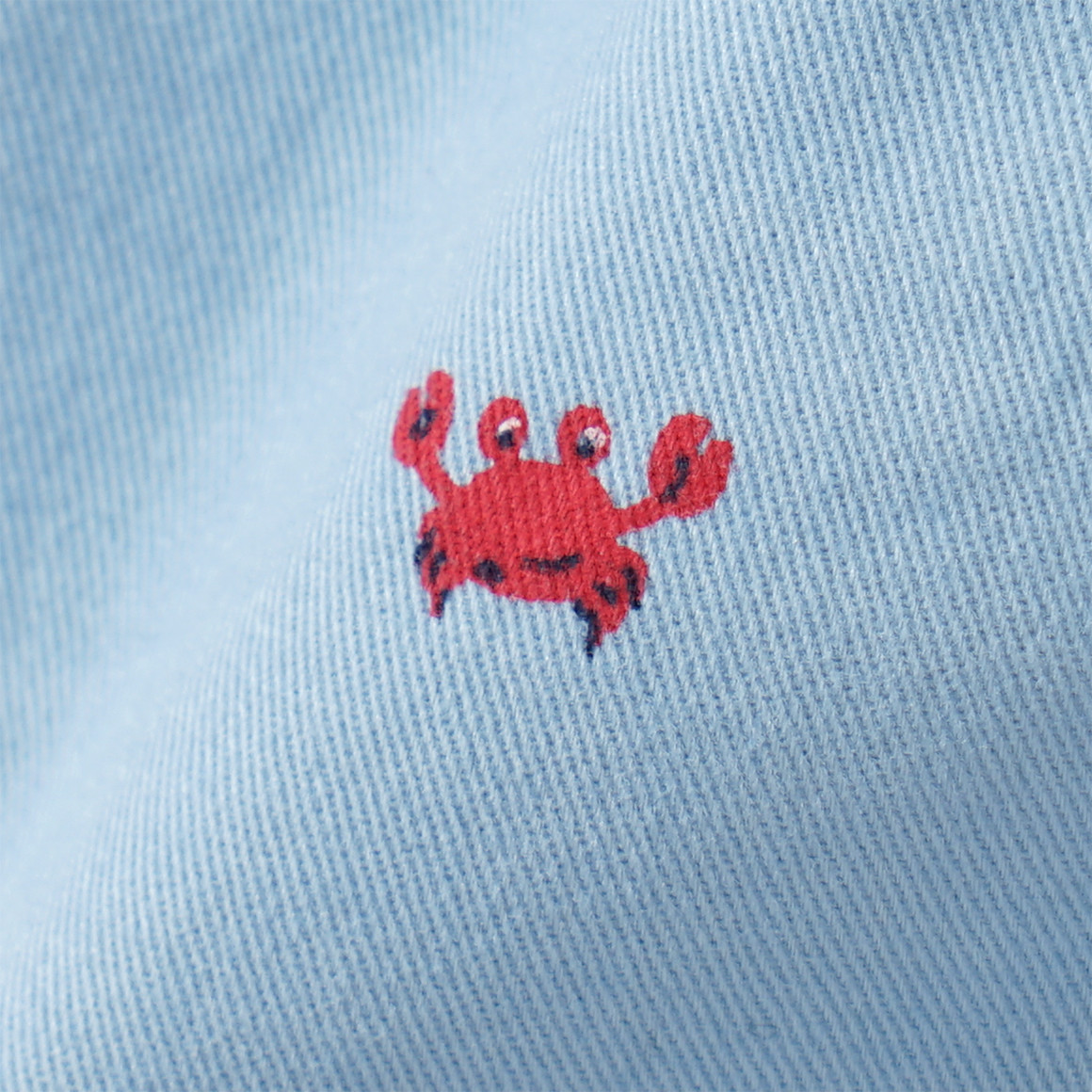 Topomini Baby Bermuda-Shorts mit Strand-Motiven hellblau