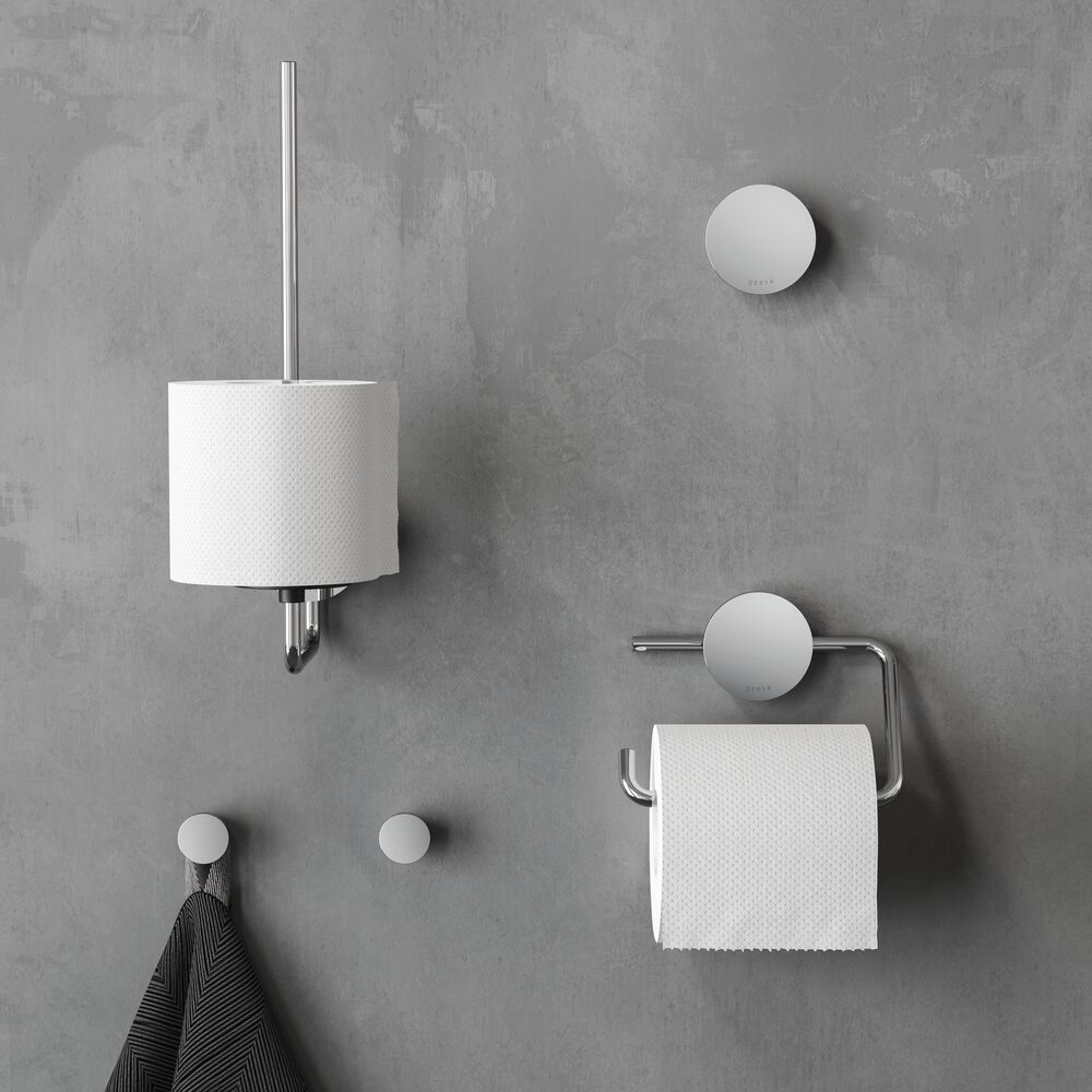 Geesa Opal toiletrolhouder zonder klep chroom