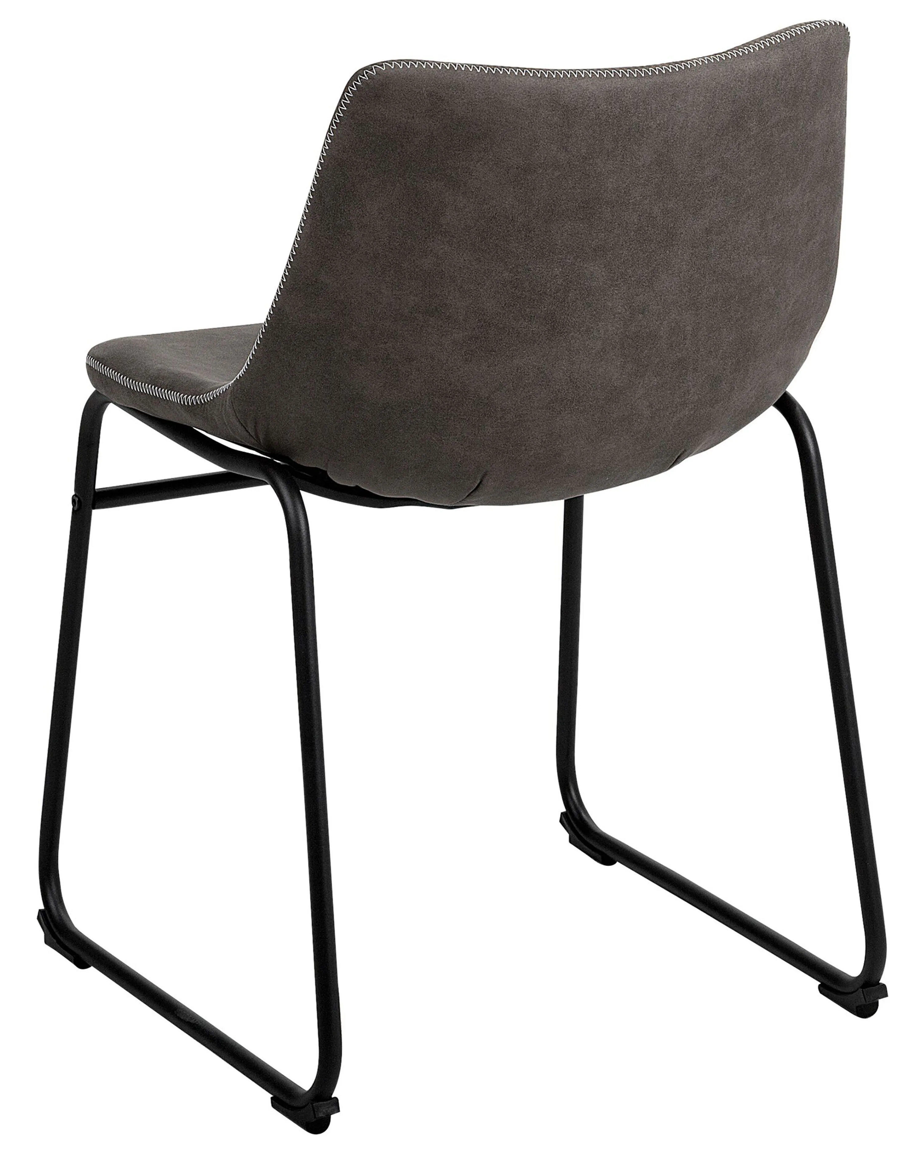 Set van 2 eetkamerstoelen BATAVIA Donkergrijs