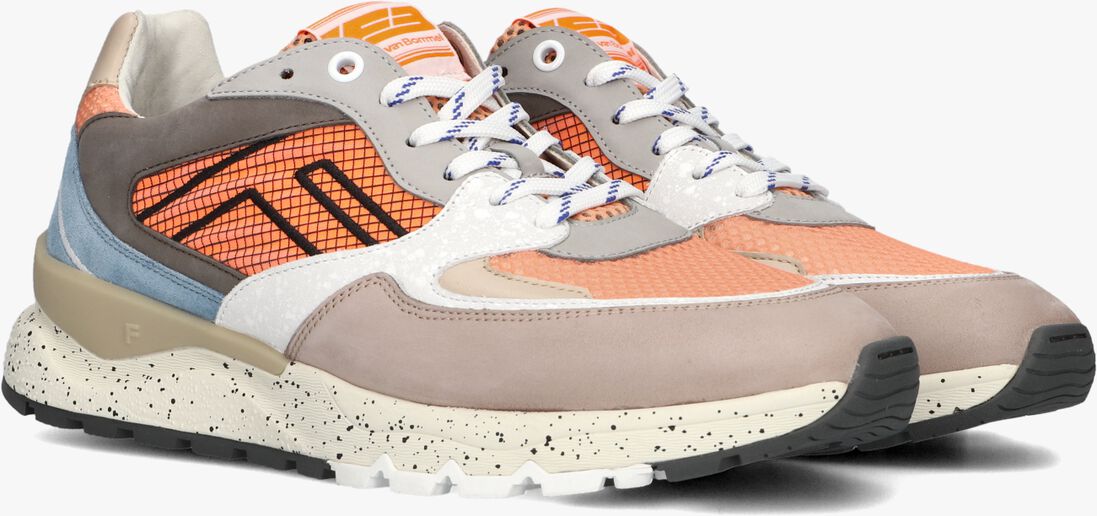 oranje floris van bommel lage sneakers sfm-10243 de treener
