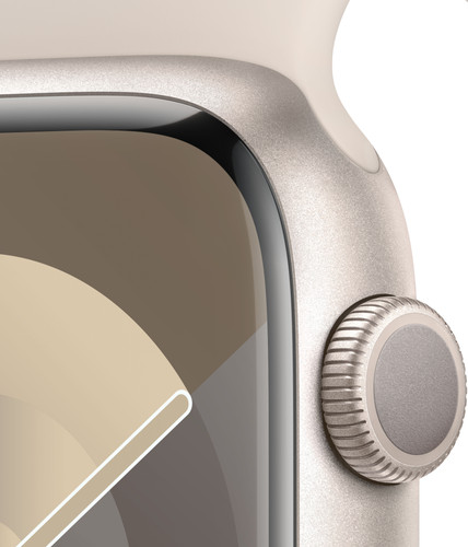 Apple Watch Series 9 45mm Starlight Aluminium Sportband M/L