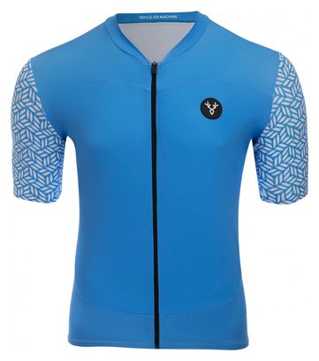 Maillot Manches Courtes LeBram Aspin Bleu Azur Coupe Ajustée