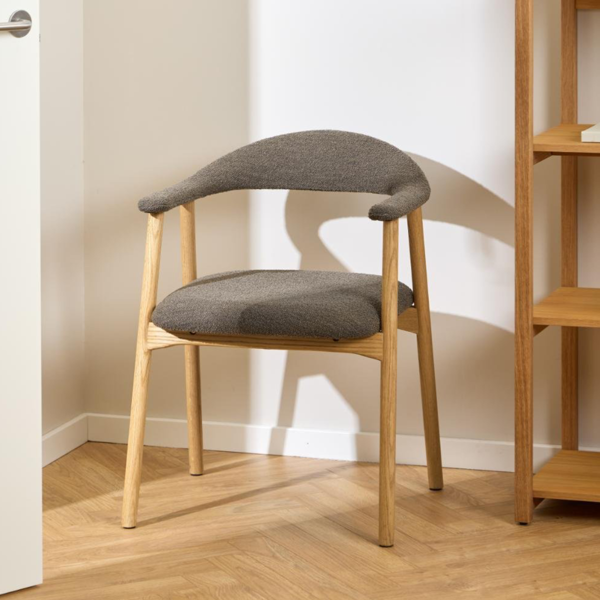 Eetkamerstoel Joren taupe - set van 2