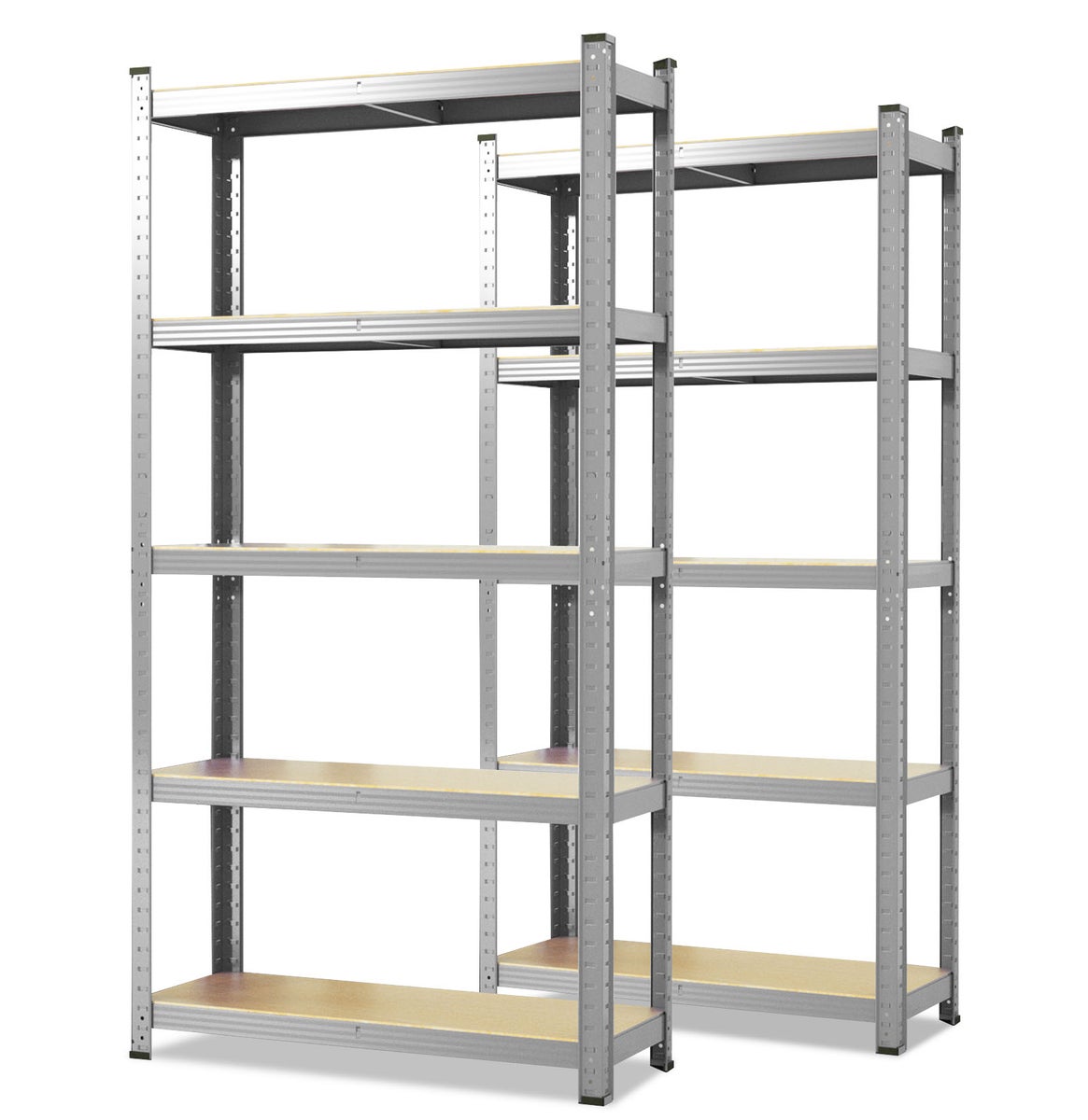 Lakota heavy-duty stellingkast - set van 2 - draagvermogen tot 875 kg - individueel bruikbaar - gegalvaniseerd - 200 x 120 x 60 cm