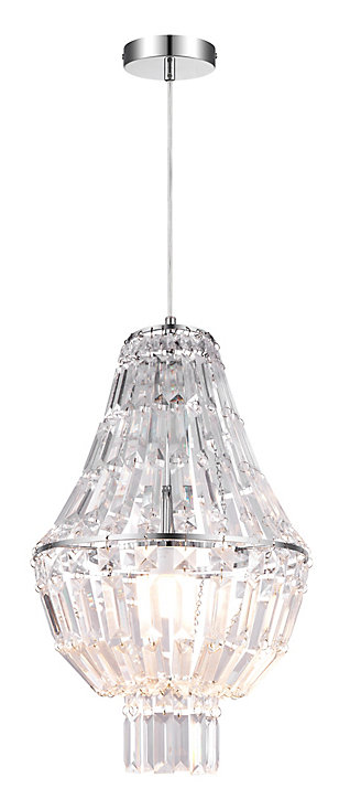 Suspension Asuia GoodHome E27 argent brillant