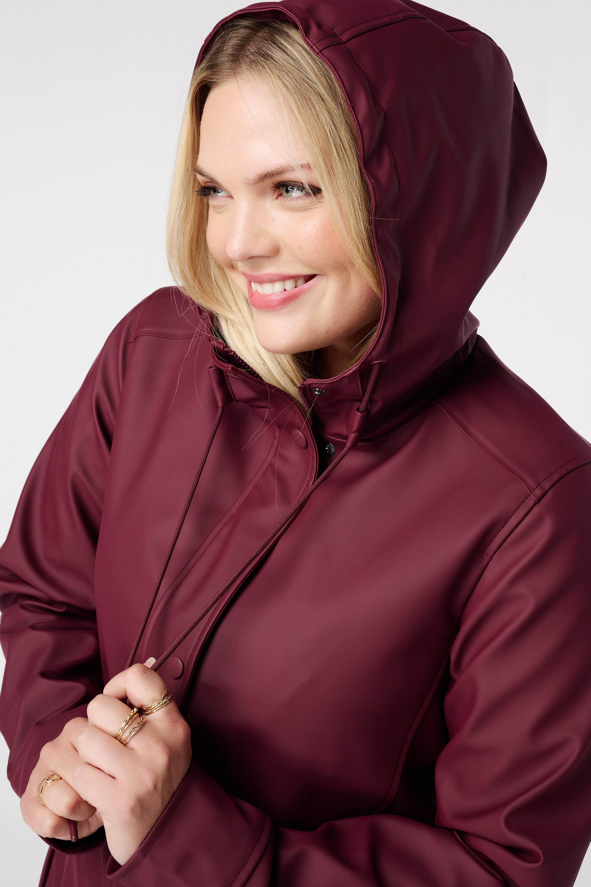Regenjas met capuchon Bordeaux