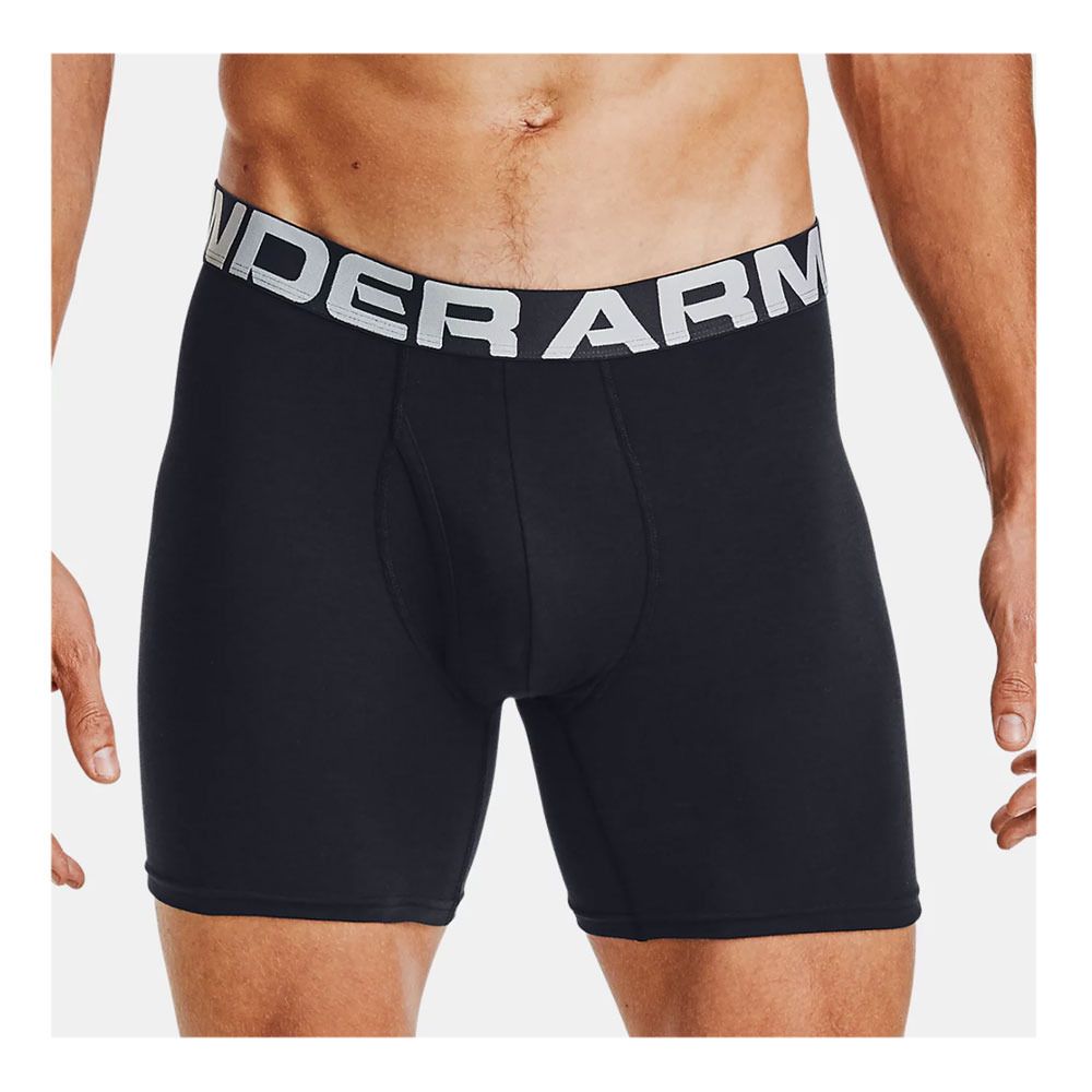 Under Armour CHARGED COTTON - Boxer x3 Homme noir
