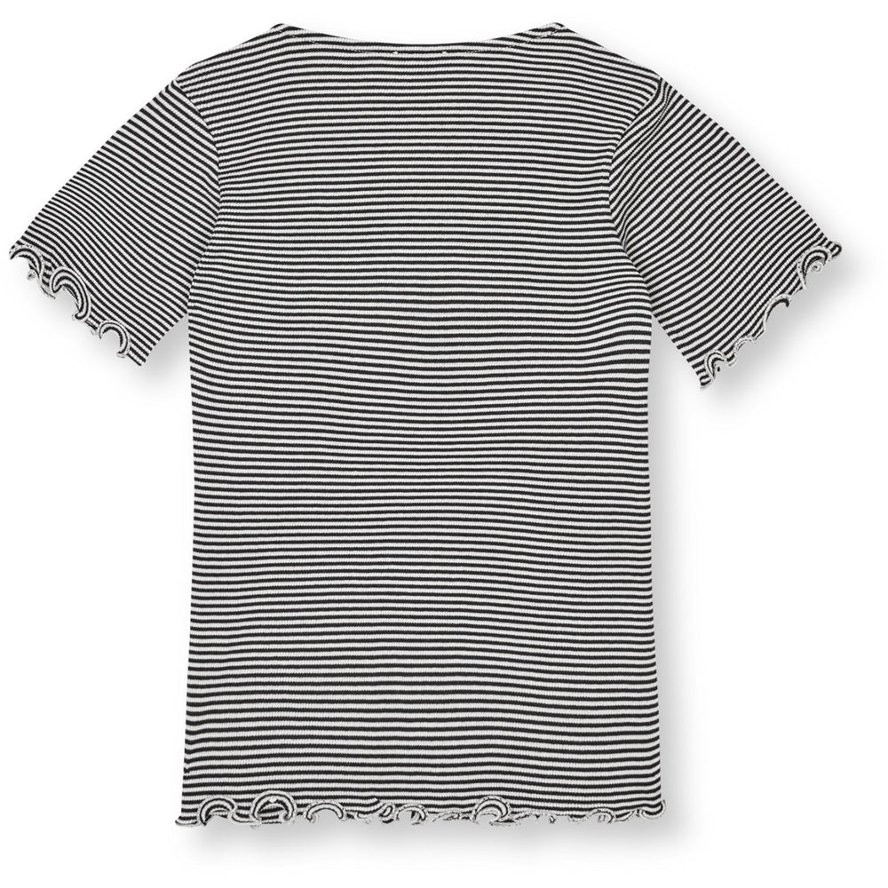 Køb Mads Nørgaard Black/Vanilla Ice 2X2 Bomuld Stripe Tiki Tee