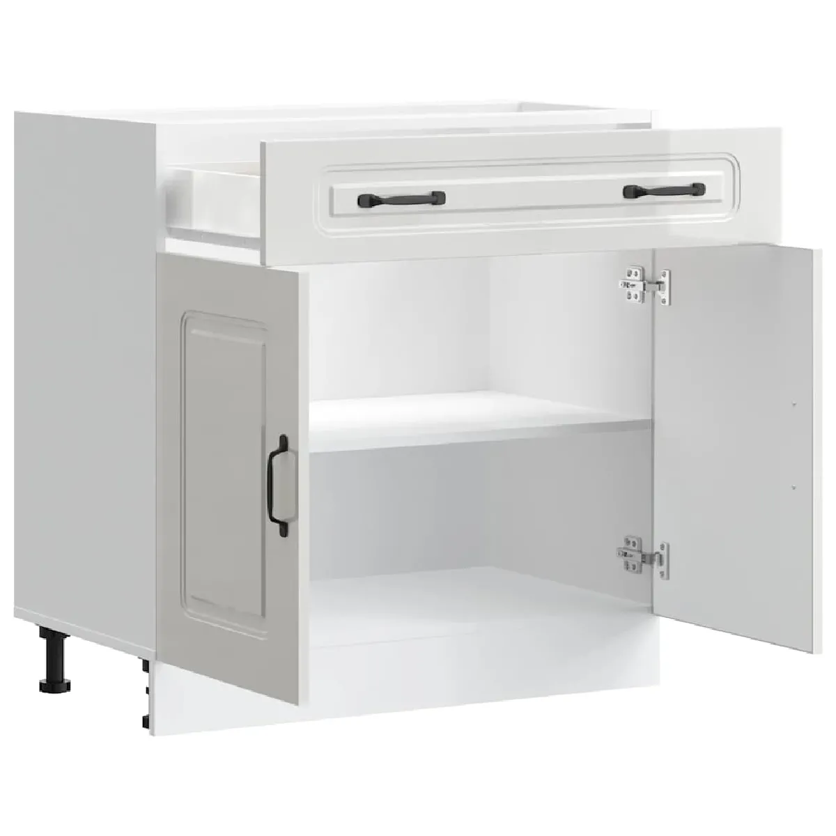 Vidaxl Armoire de Cuisine Kalmar - Blanc Brillant