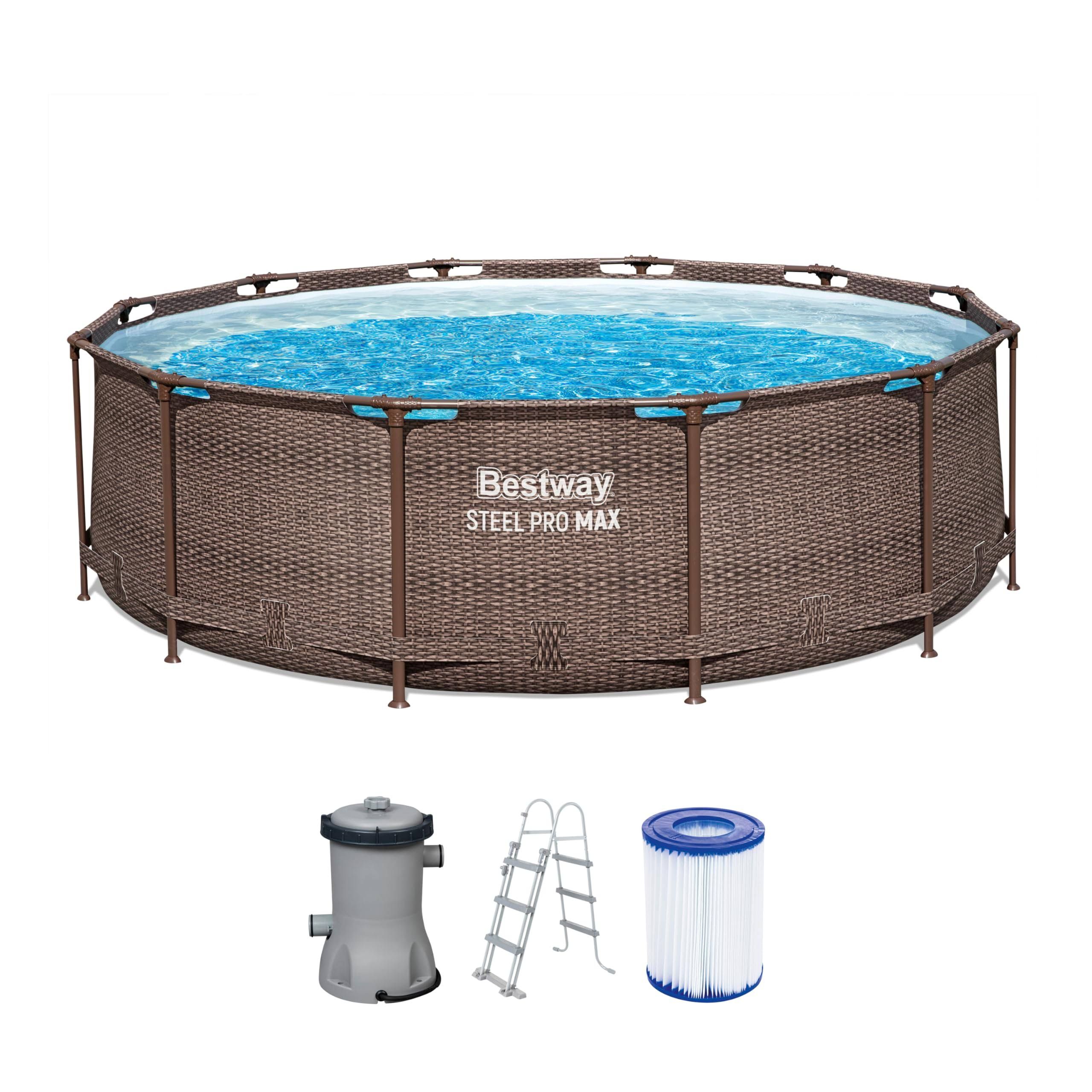 Bestway Steel Pro MAX Frame Pool Komplett-Set 366 x 100 cm
