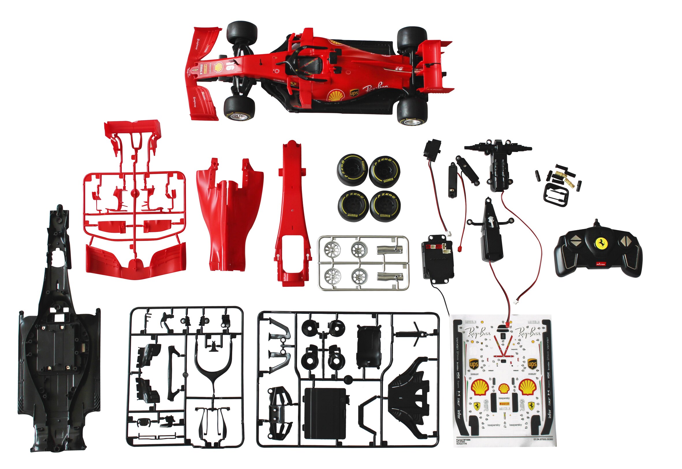 Ferrari SF 1000 1:16 rot 2,4GHz Bausatz