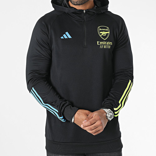 Sweat Capuche Zippé Arsenal HZ2191 Noir