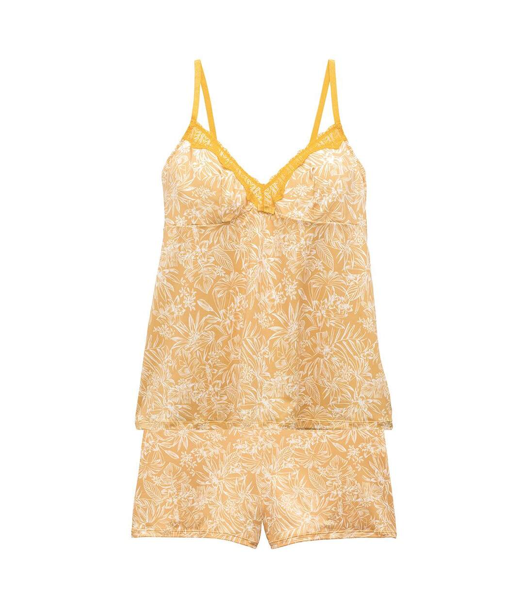 Top-short jaune Pamoison