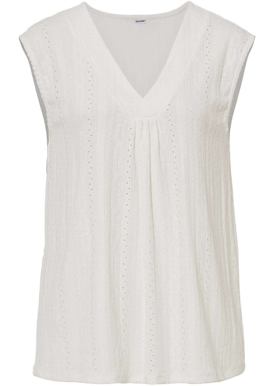 Top à broderie ajourée