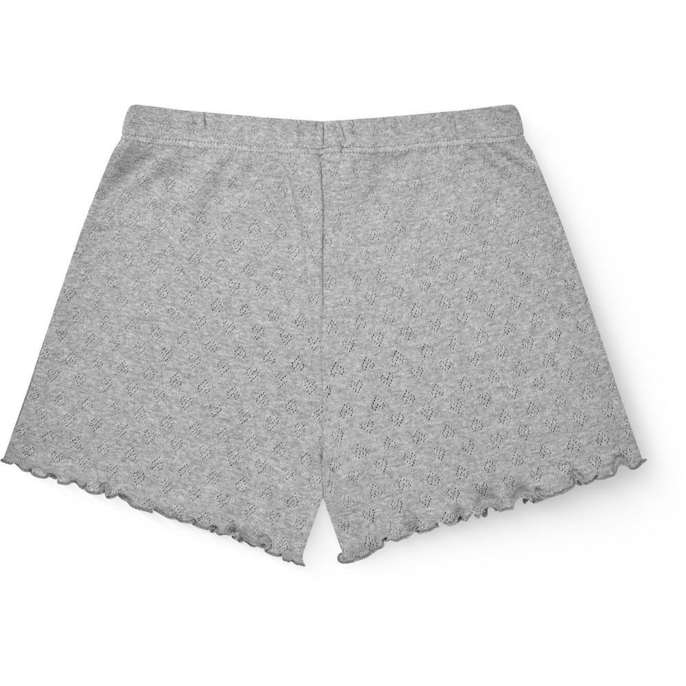 Køb COPENHAGEN COLORS Grey Mel. Pointelle Heart Shorts