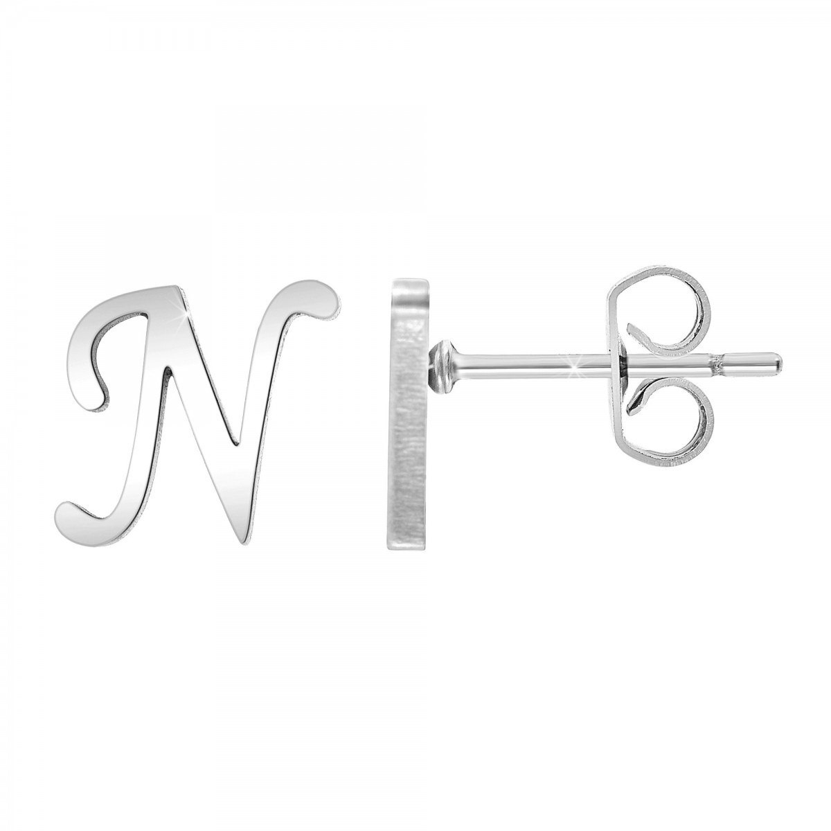 Boucles d'oreilles lettre N par SC Bohème