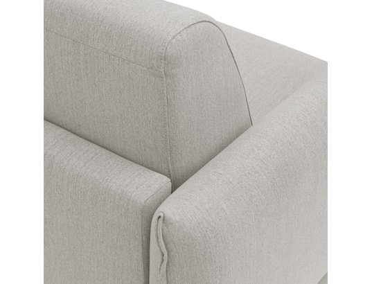 DIVANI.STORE - Canapé lit scarlet en tissu imperméable creme 3 places