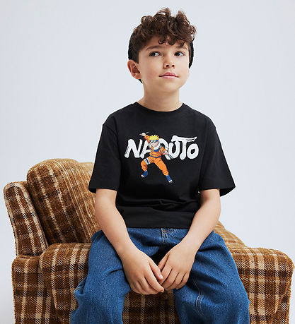 Name It T-Shirt - Naruto - NkmOdal - Black m. Print