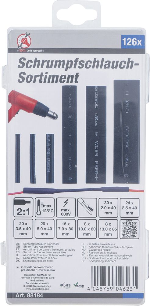 BGS technic Schrumpfschlauch-Sortiment 126-teilig kaufen | Bike-Discount