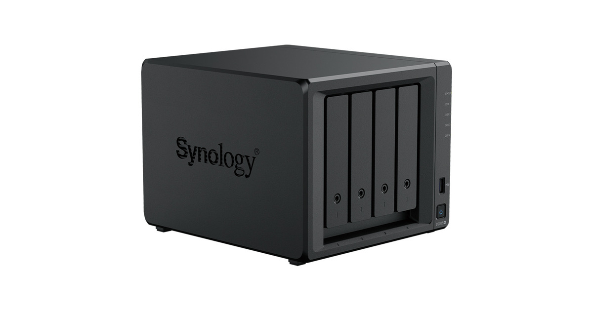 SynologyDiskStation DS925+ incl. 4x Synology HAT3320 8 TB harde schijf nas  (Zwart, 2x 2.5GbE LAN, 2x USB 3.2 Gen 1)