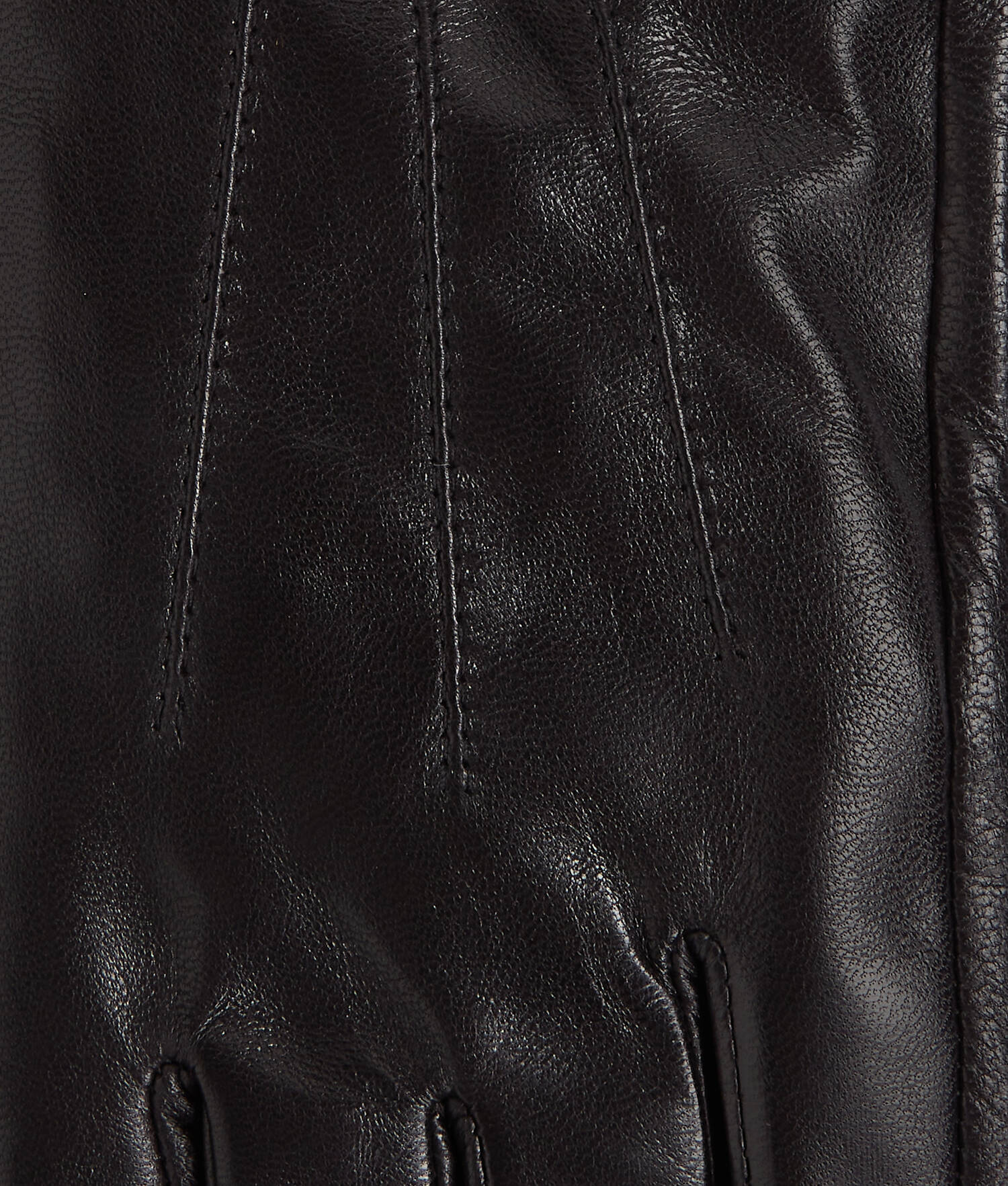 LONGS GANTS EN CUIR K/AUTOGRAPH - Noir