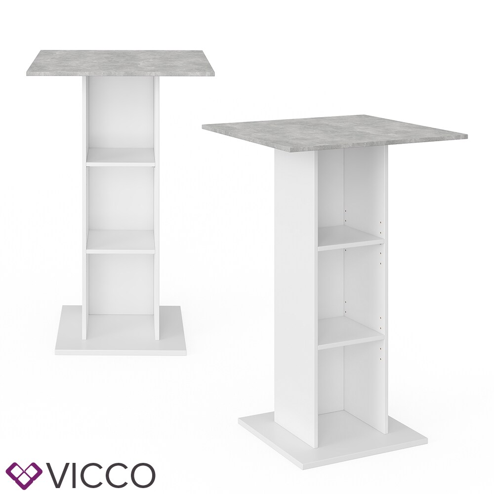 Vicco Bartisch Rodeo Bartresen Stehtisch Tisch Tresentisch Loungetisch Weiß Beton