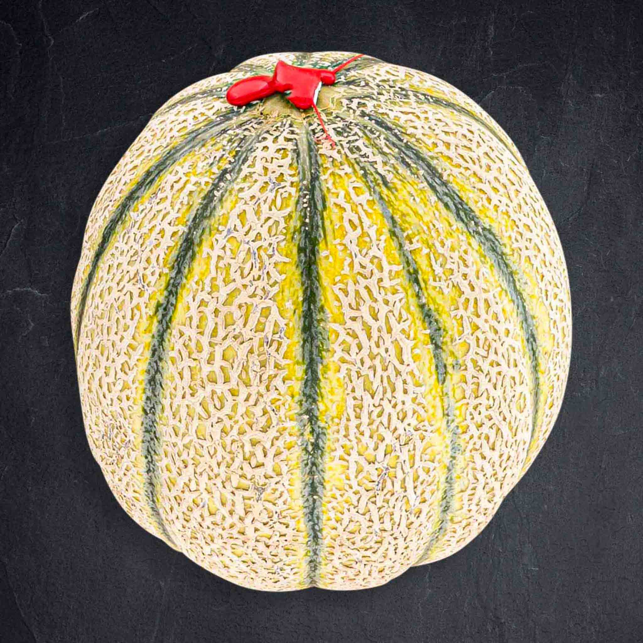 Zuckermelone mit Wachssiegel
