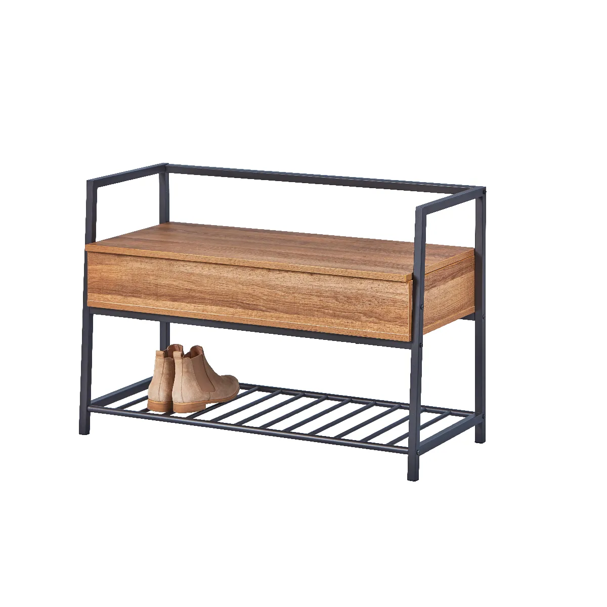 Alter Meuble à chaussures - Noir/Chêne