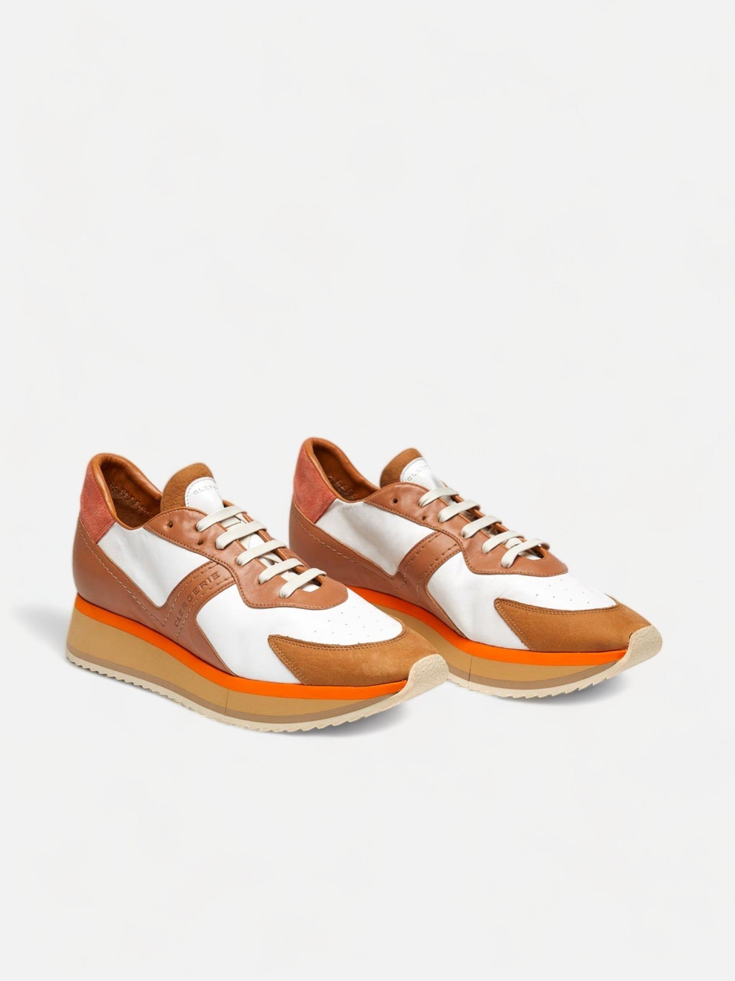 SNEAKERS - ORVIL snearkers, brown & white