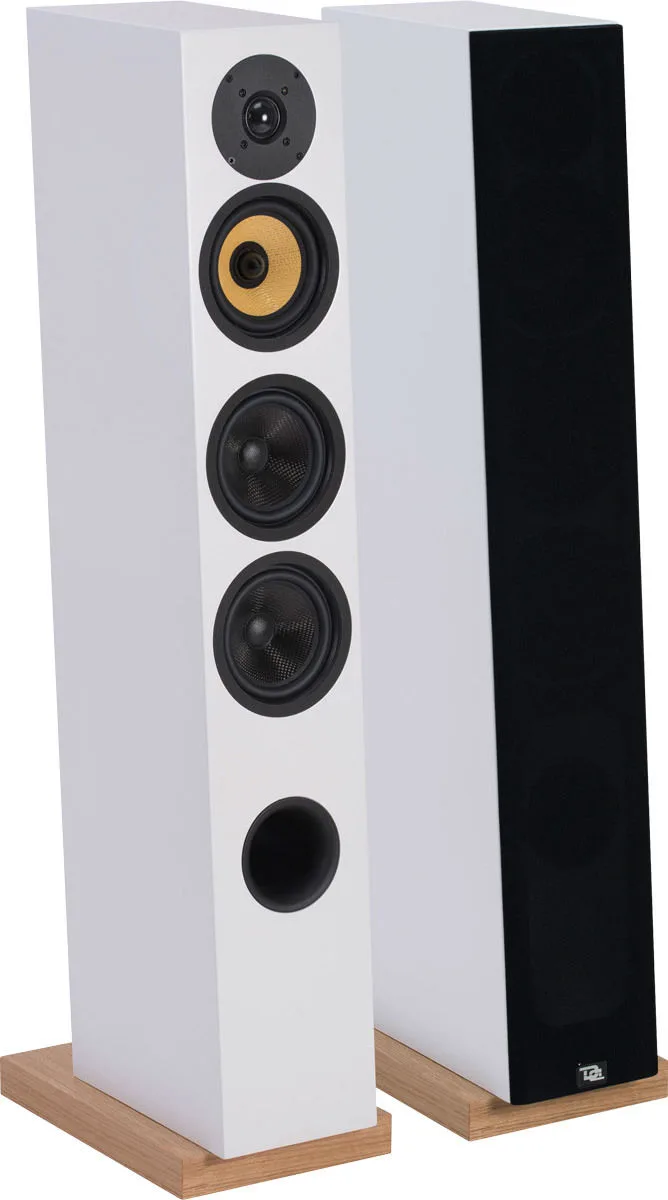 Davis Acoustics Courbet N°5 Blanc Satiné (la paire) Enceintes colonne