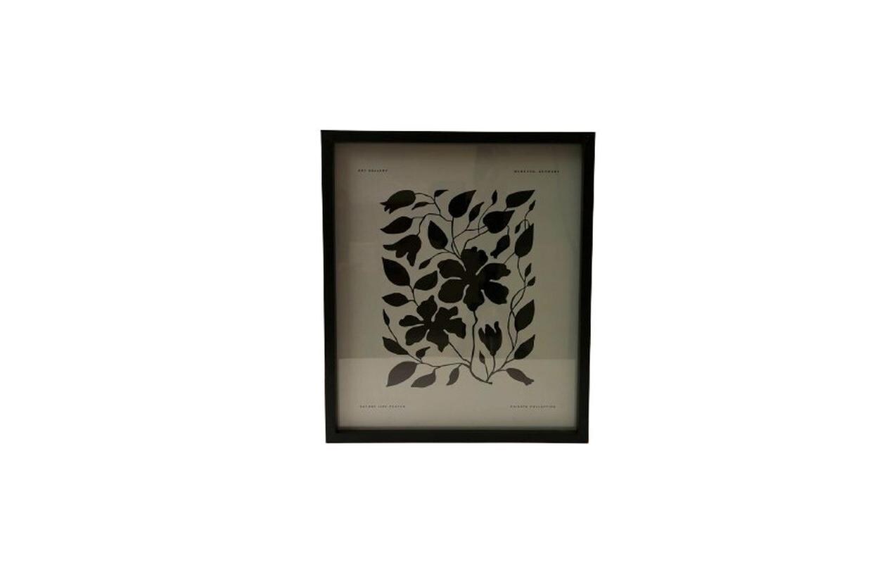 Bild Black Flower 30 x 35 cmGerahmtes Poster