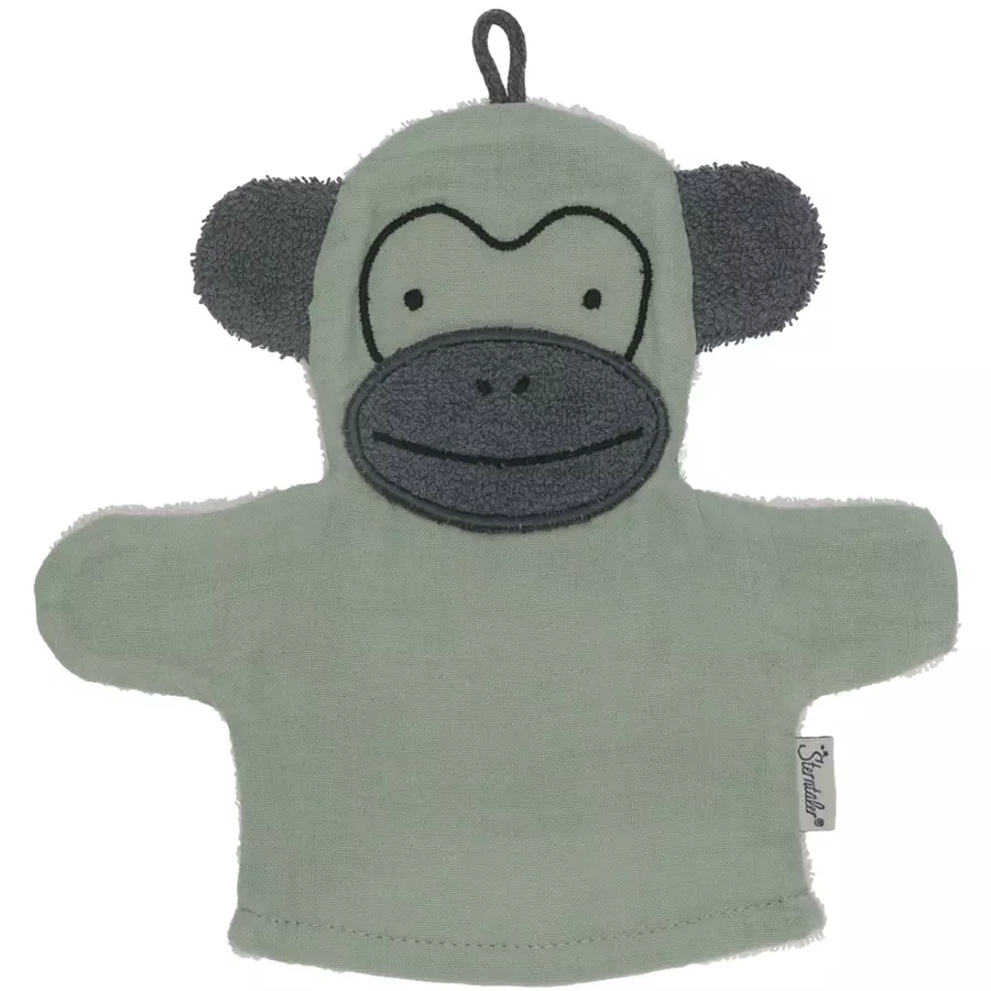 Sterntaler Waschhandschuh Albert grün