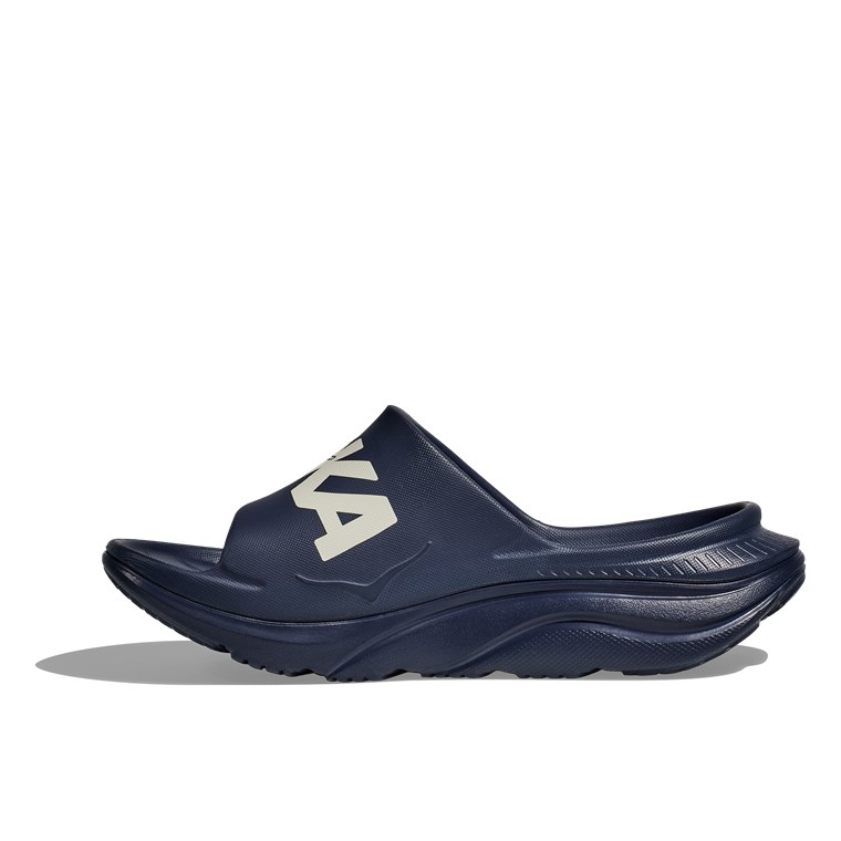 Hoka U Ora Athletic Slide Varsity Navy/White