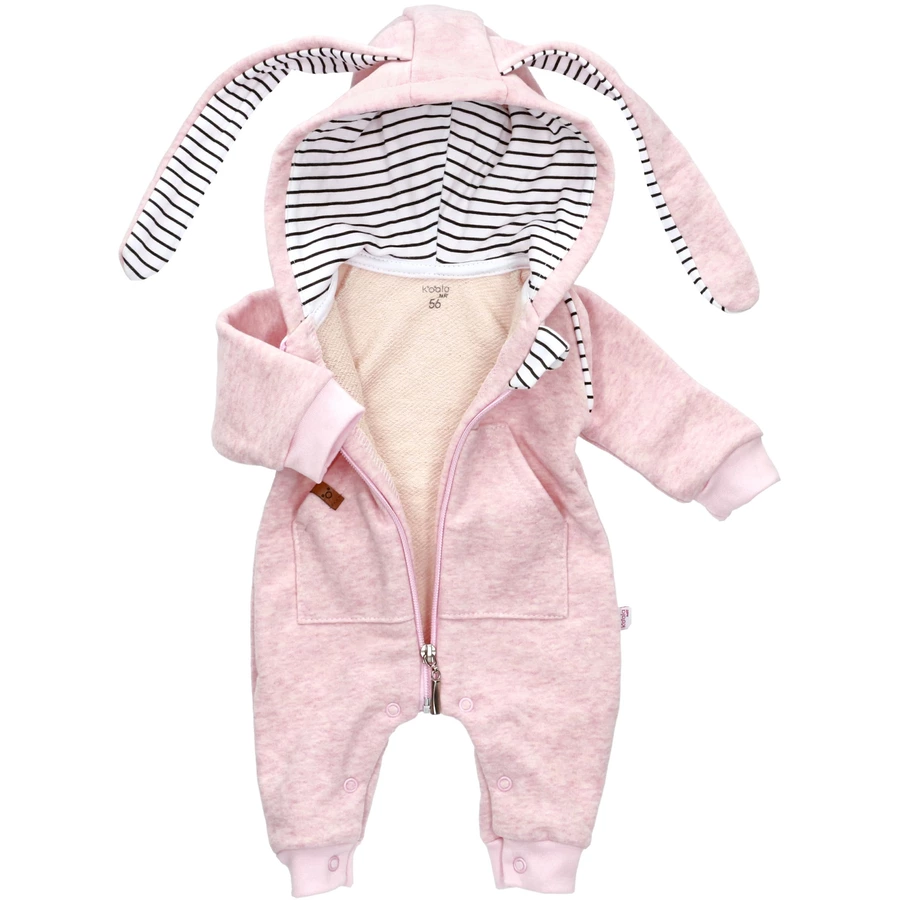 Koala Baby Overall Strampler Sweet Bunny - by Koala Baby weiß schwarz rosa