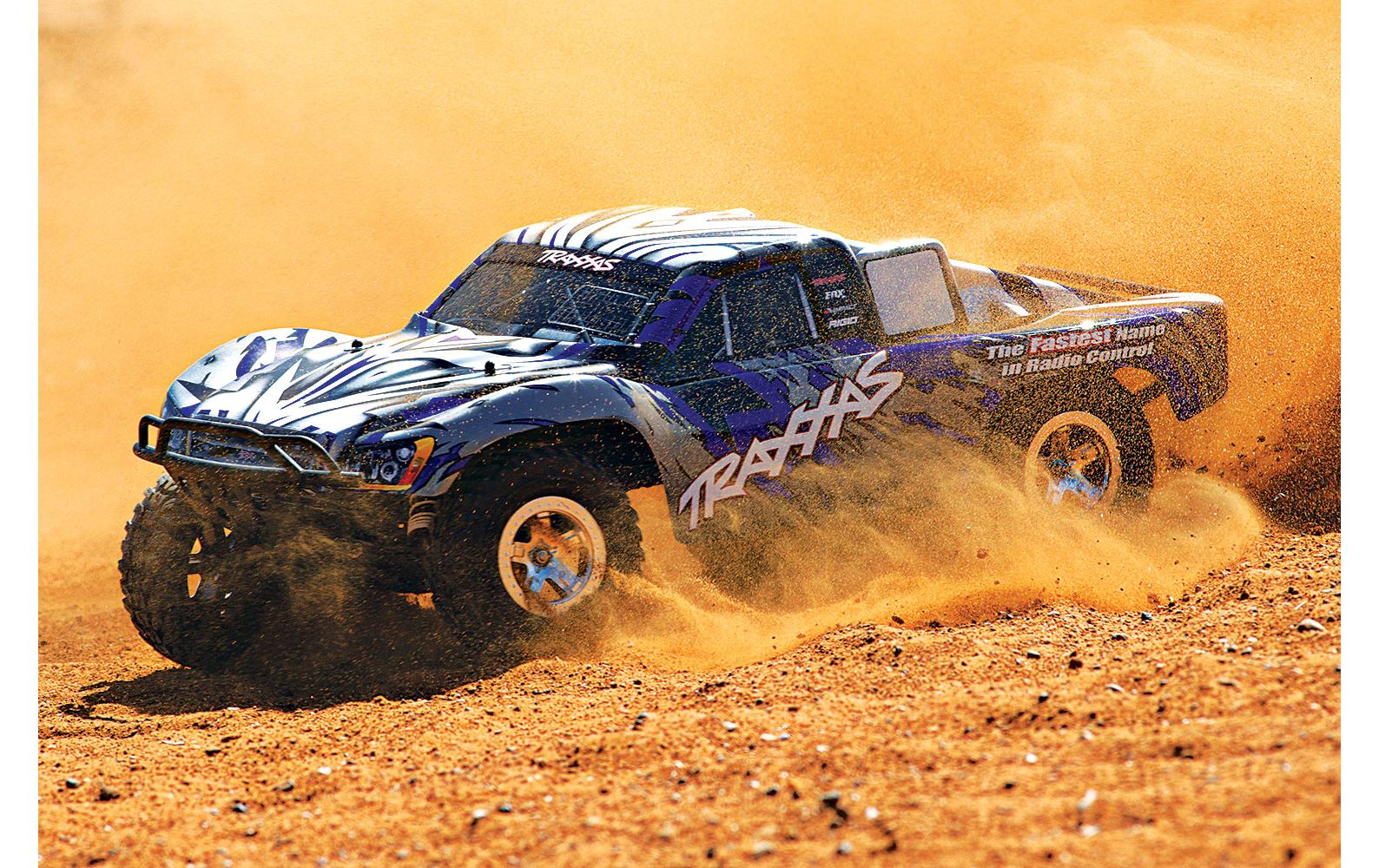 Short Course Truck Slash 2WD Blau, ARTR, 1:10<br>Short-Course Truck im Massstab 1:10 mit Heckantrieb