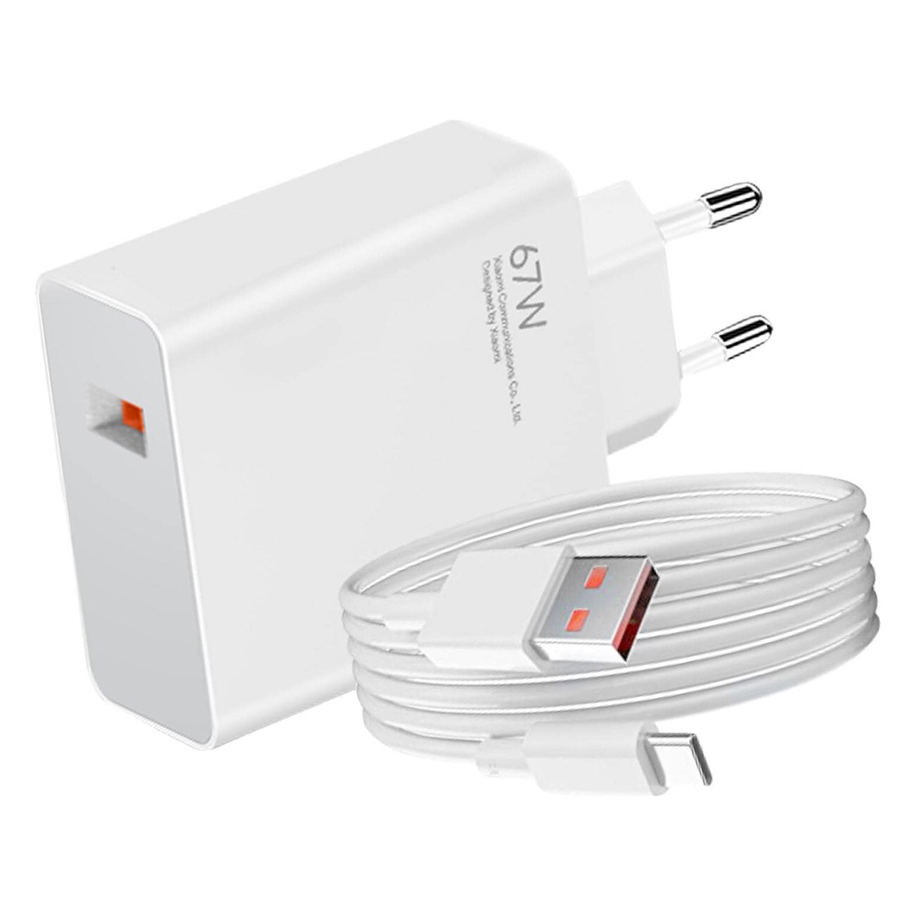 Xiaomi 67W Combo Type A weiß Smartphone-Ladegerät