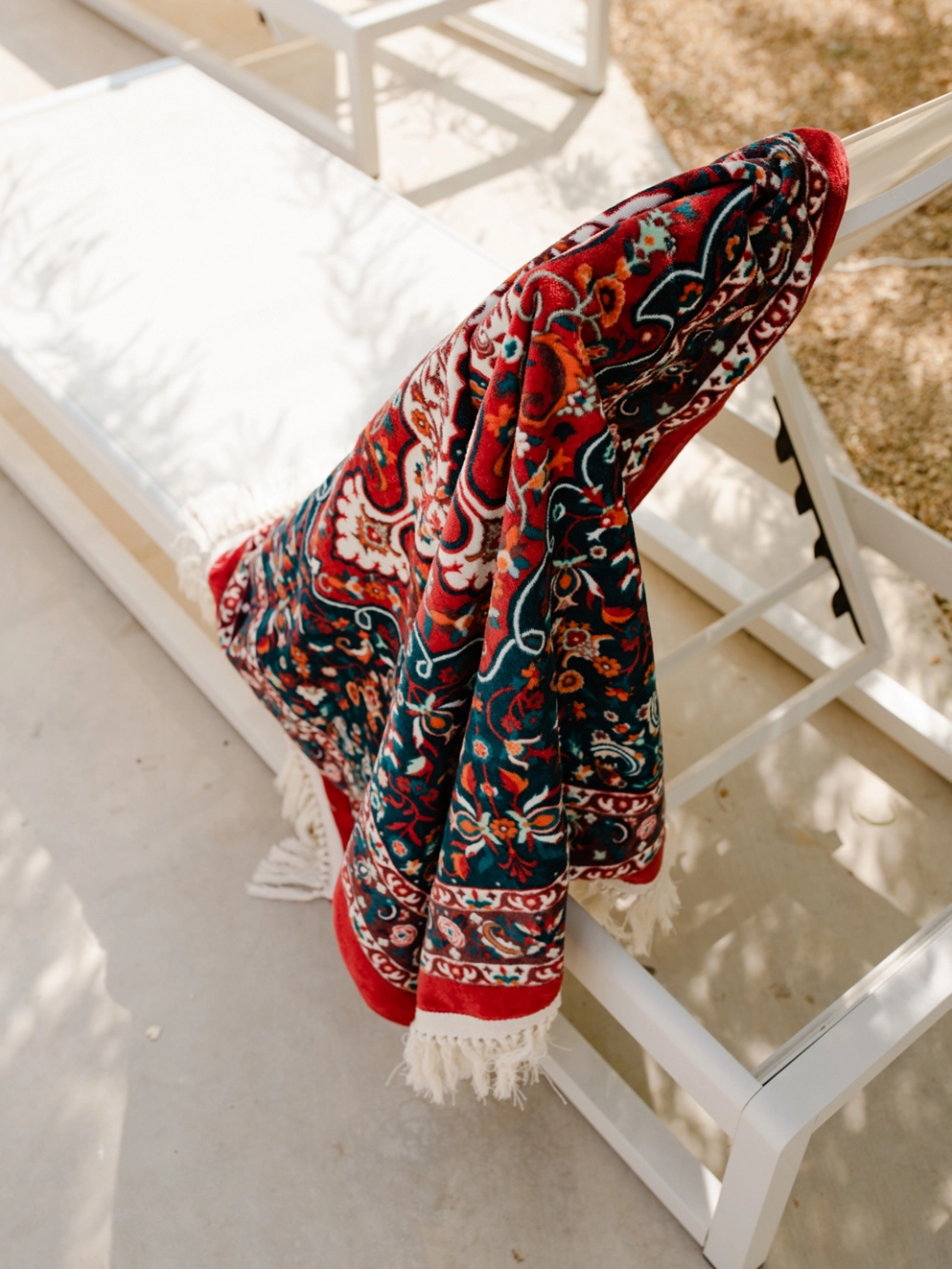 Slowtide Haven Beach Towel burgundy