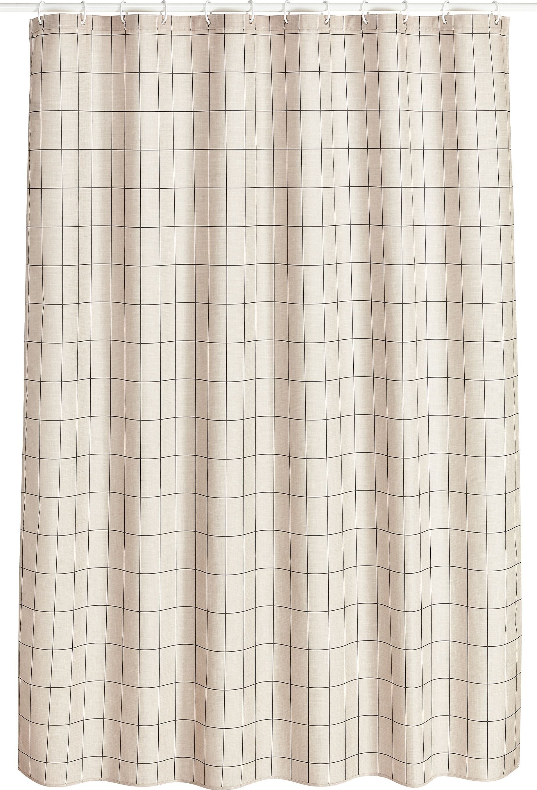 LINO Duschvorhang - Beige / B: 180.0 cm x H: 200.0 cm