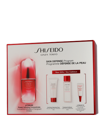 Shiseido Ultimune Set mit Power Infusing Concentrate 50ml-30ml-15ml-3ml