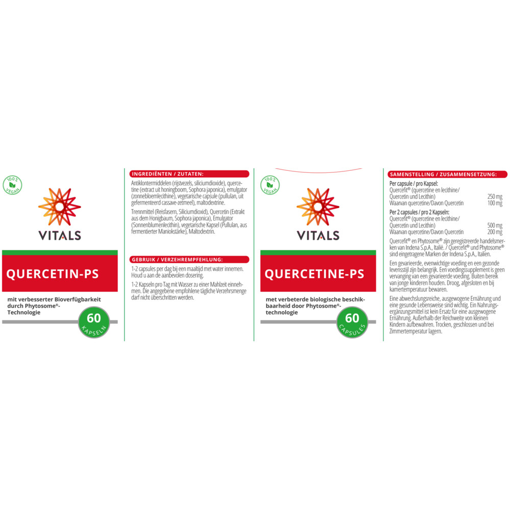 Vitals Quercetine Ps 250 mg 60 capsules