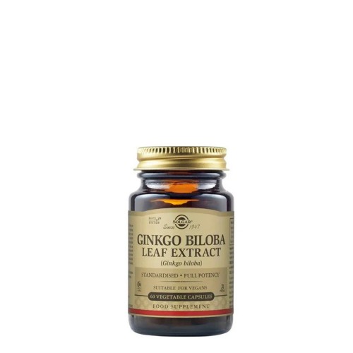 Solgar Extrato de Folha de Gingko Biloba 60 cápsulas