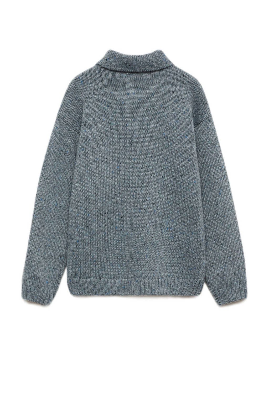 Mango Kids trui grijs gebreid
