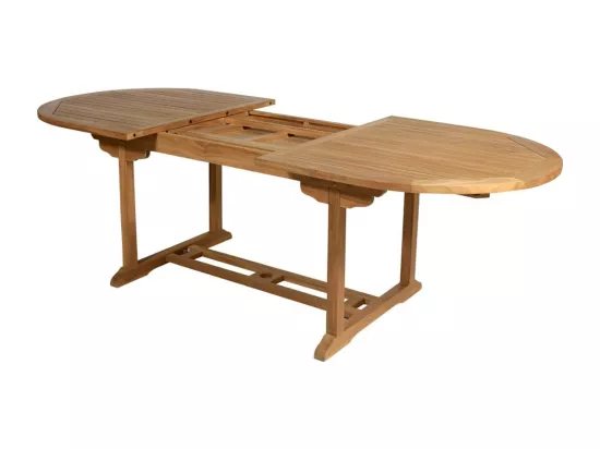 Table à manger de jardin extensible - Teck - L180-240 cm - BYBLOS II de MYLIA