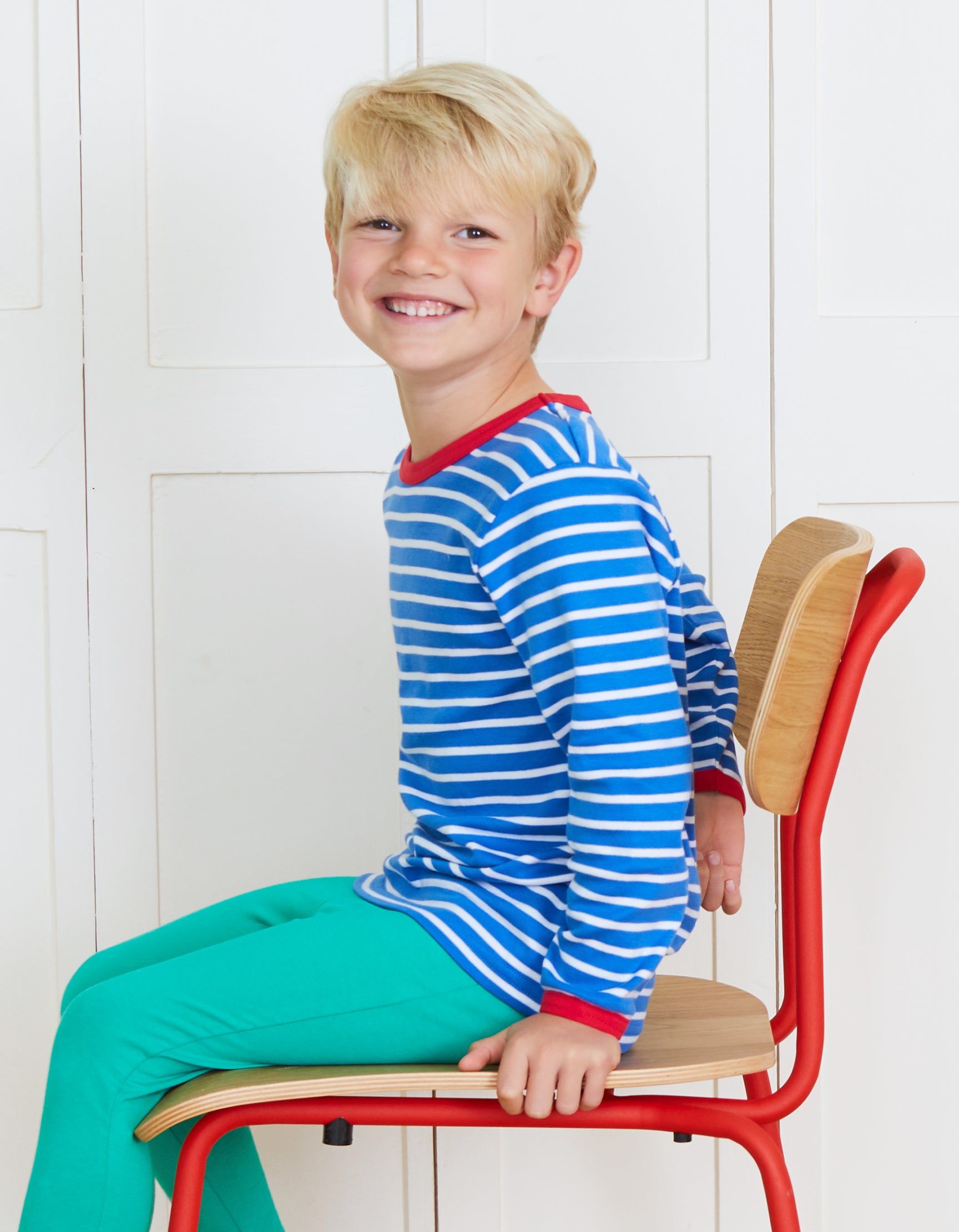 Toby Tiger Langarmshirt , blau weiß gestreift